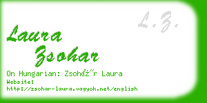 laura zsohar business card